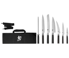 The profile images of the individual components of the DMS0899 Shun Classic 8-Piece Student Set.