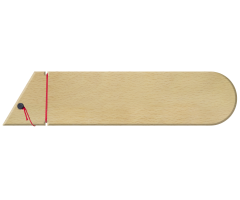 BG0701 Medium Universal Saya Blade Guard Wood
