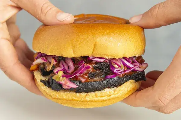 Brisket sandwich with slaw